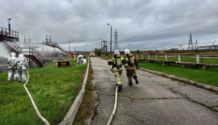 tanks-with-propane-butane-mixtures-«burned»-in-feodosia.-the-simulated-fire-was-successfully-extinguished